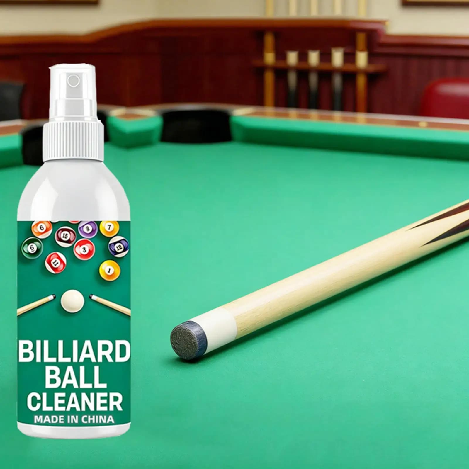 Detergente e Lucidante per Biglie da Biliardo, Spray per Finitura Liscia, Strumento per Manutenzione Stecche da Biliardo