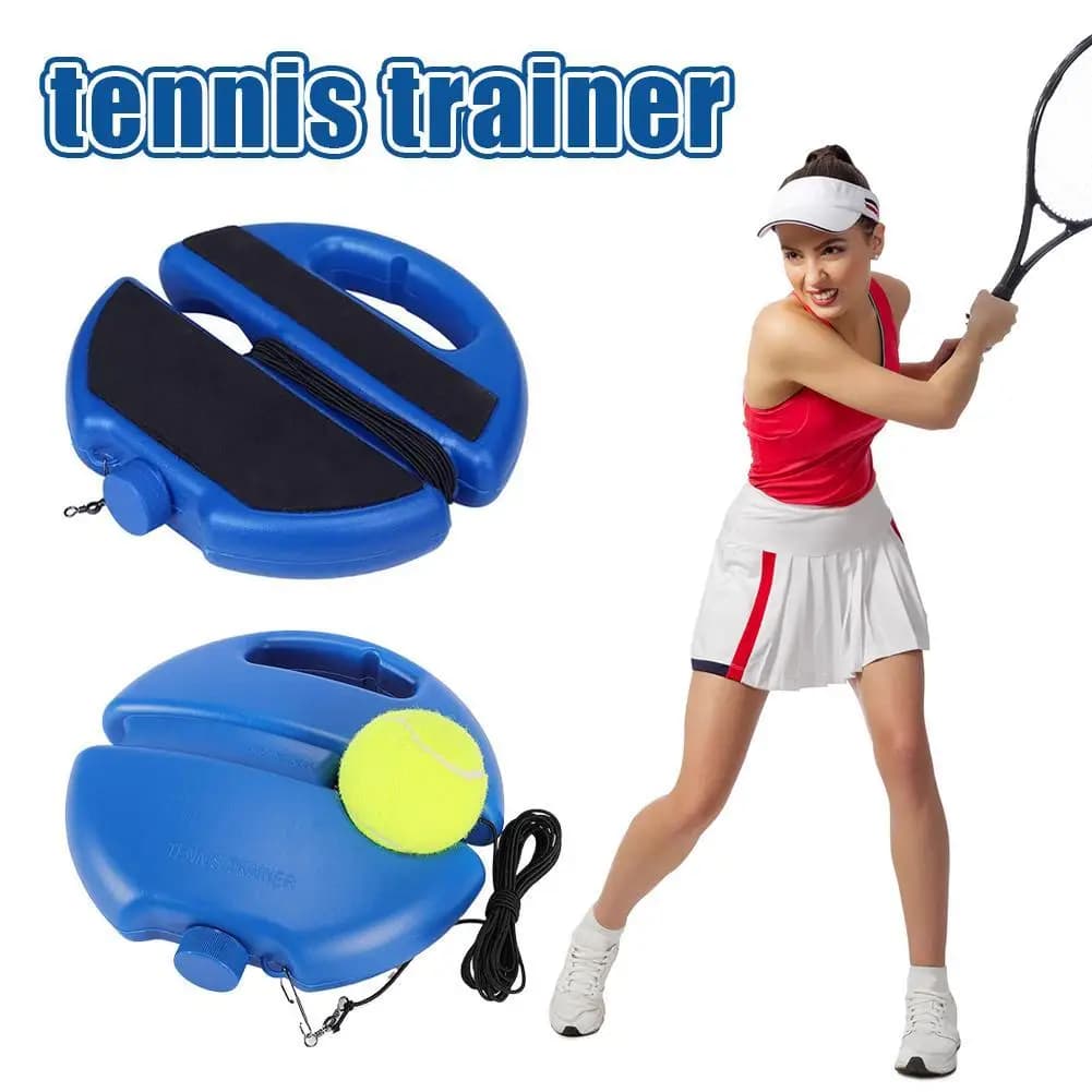 Base per Allenamento Tennis con Corda Elastica e Palla, Attrezzatura per Auto-Allenamento e Rimbalzo, per Giocatori Singoli e Principianti
