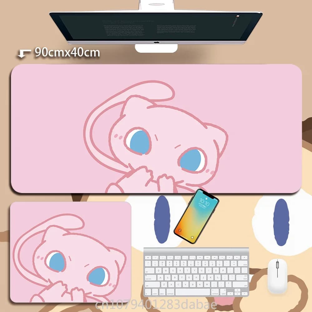 Tappetino per tastiera Pokémon Pikachu in pelle Ragazzo Ragazza Tappetino da tavolo super bello Tappetino da tavolo carino Accessori per computer Tappetino per mouse da gioco per PC