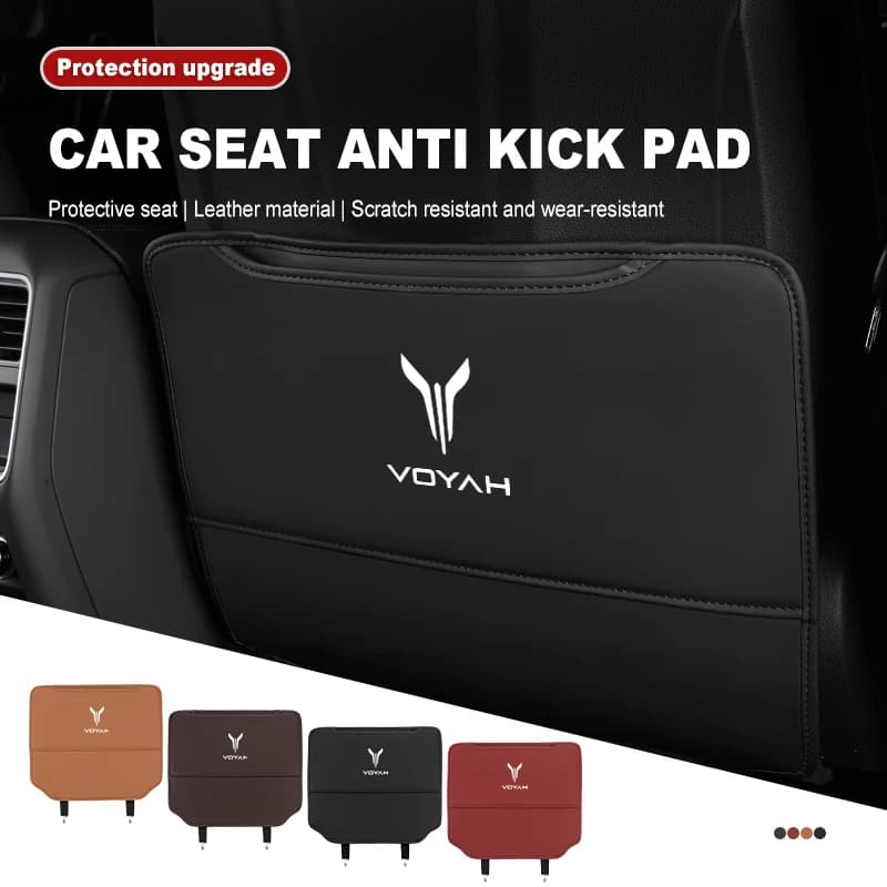 Car Seat Back Cover Leather Anti-dirt Anti-Kick Pads Auto Accessories For Voyah Free Dreamer Zhuiguang H53 2021 2022 2023