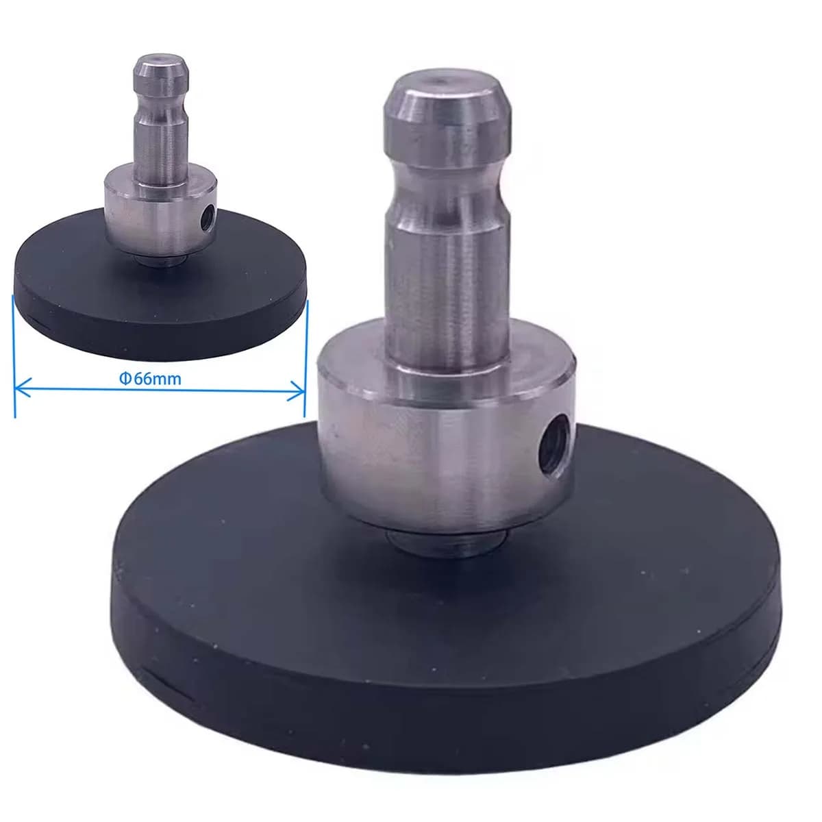 Base magnetica con adattatore in acciaio inossidabile con asta diametro 12 mm per stazione totale mini prisma, GPS
