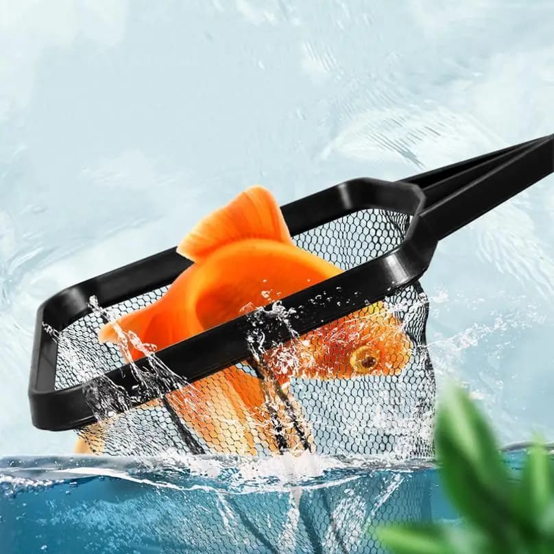 Telescopic Fishing Network in Plastic, Ornamental Fish Network with Long Handle for Large Vaults