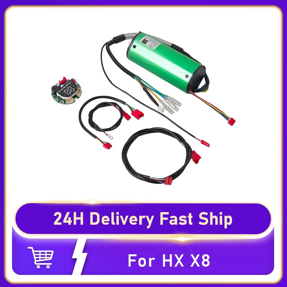 Kit Controller Motore per Monopattino Elettrico HX X8 48V 15A, Pannello di Controllo Centrale con Display e Cavo Dati