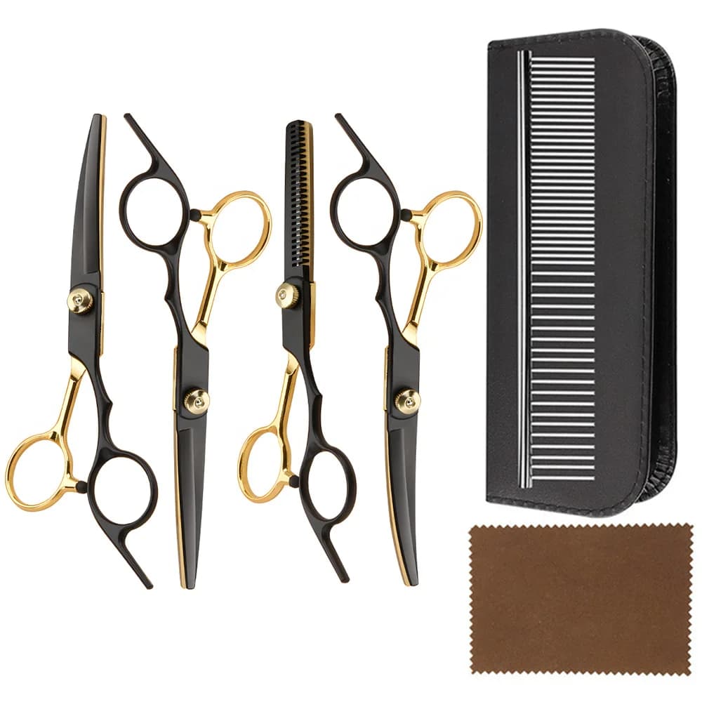 Professional Pet Grooming Scissors Kit-Safe Stainless Steel Tools for Dogs Cats-Perfect for Trimming Shaping And Styling Pet