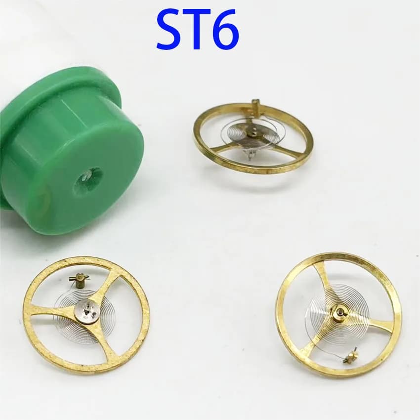 3PCS Balance Wheel Suitable For ST6 Movement Full Pendulum (including hairspring) Mechanical Movement Watch Accessories