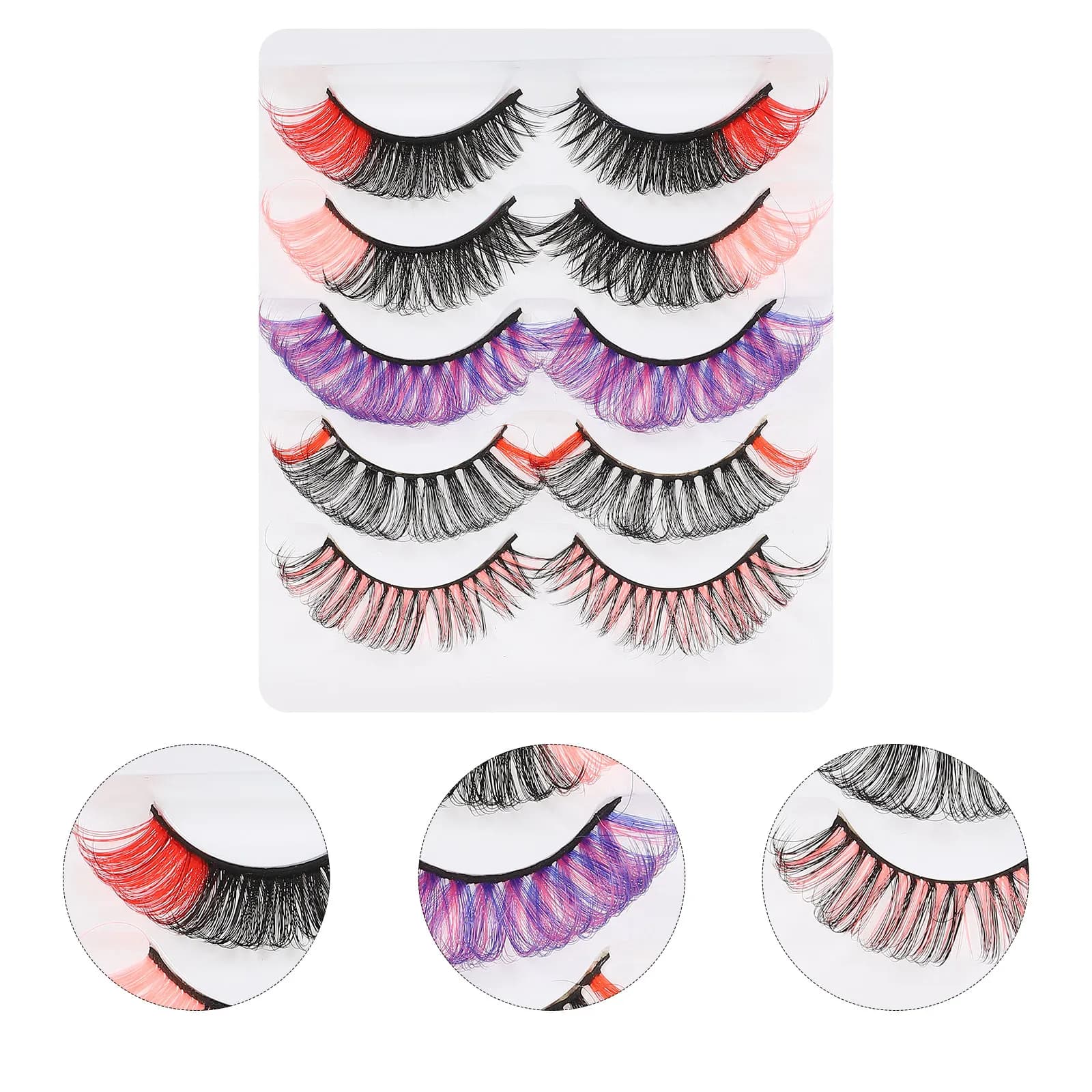 Realistic Fake Eyelashes for Grafting, Faux Eyelashes Colored by Natural Appearance, Party Makeup Eyelashes, Eyelashes for Makeup