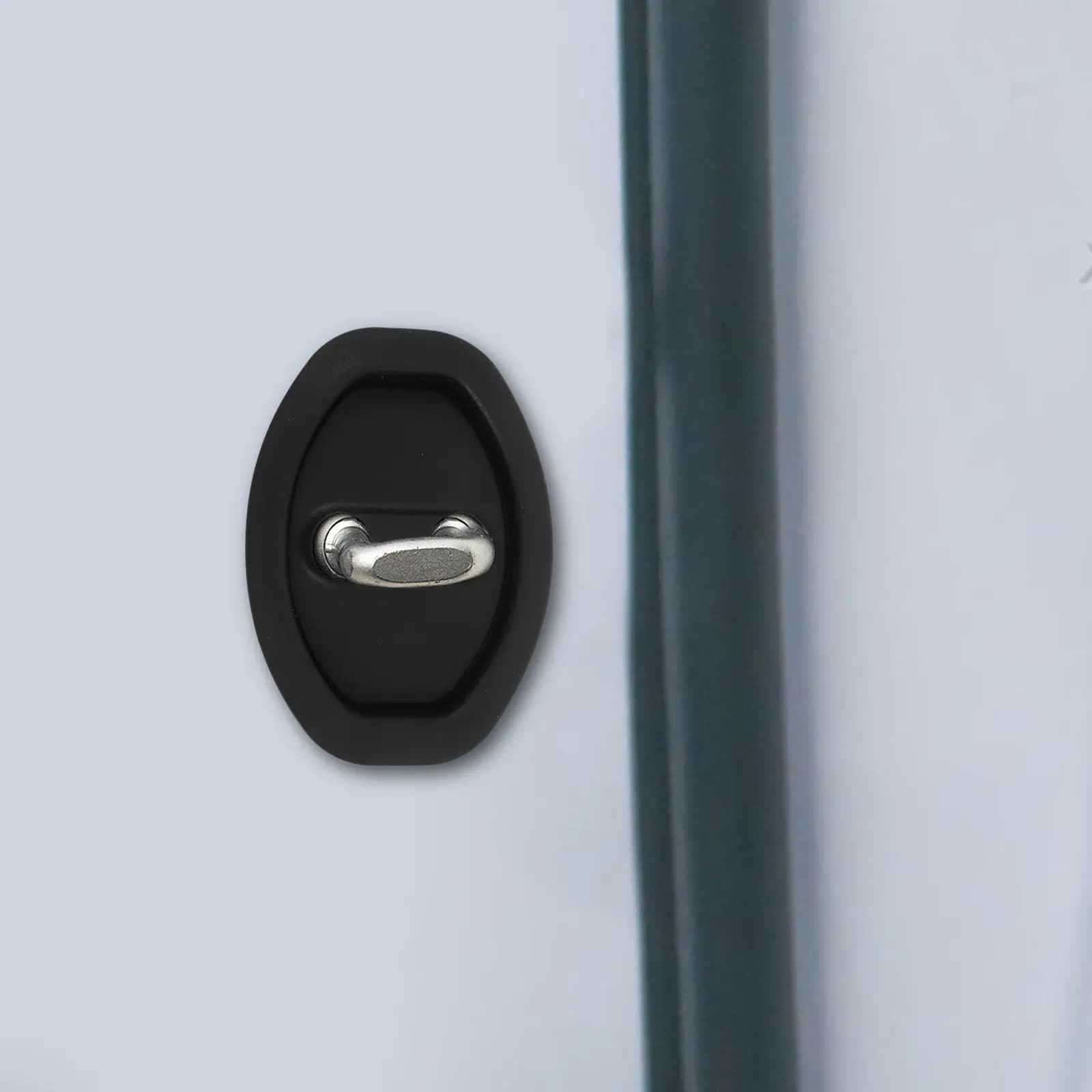 Set di 4 Coperture Protettive Universali per Serrature Auto, Cuscinetti in Gomma Spessa per Protezione Porte e Serrature di Veicoli
