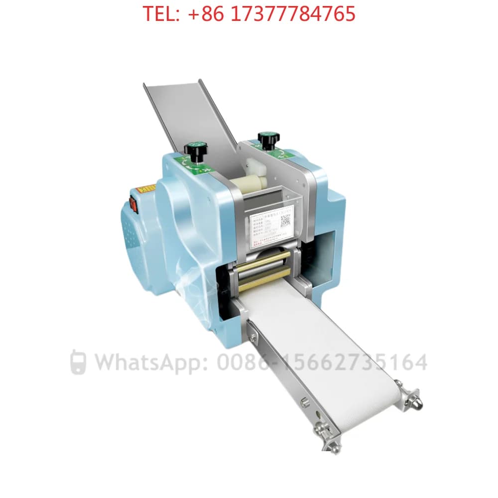 Automatic Chapati Pasta Tortilla Papad Momo Empanada Tortill Samosa Gyoza Wonton Spring Roll Maker Dumpling Skin Wrapper Machine