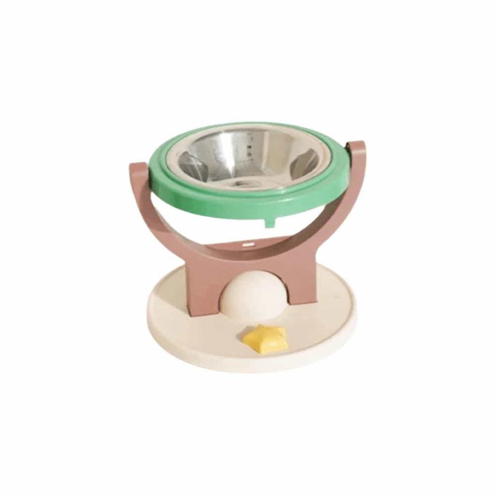 Creative Adjustable Angle Cat Bowl Non-Slip Ceramic Water Food Bowl Easy To Clean 304 Stainless Steel Pet Bowl Dog