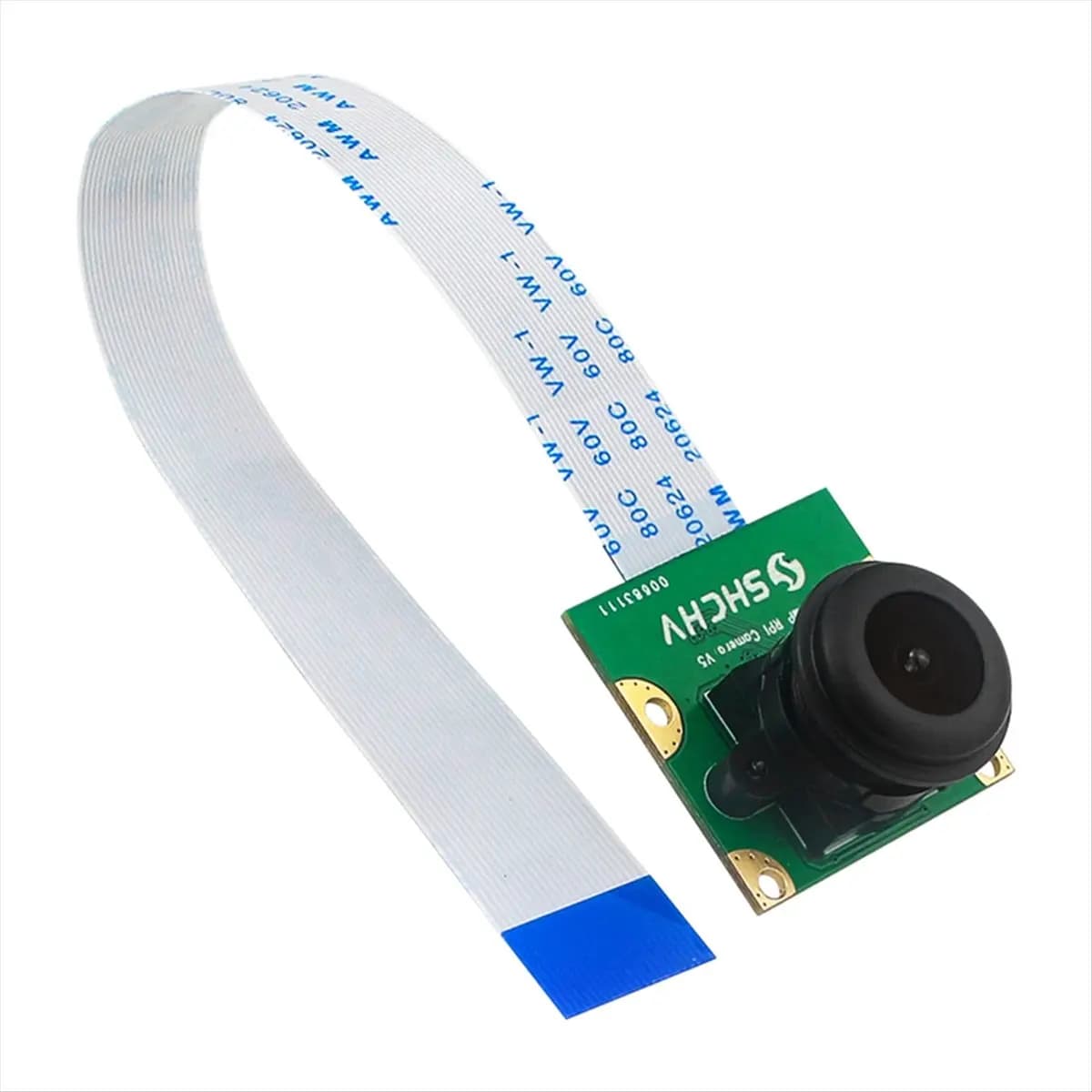 A43M Per Raspberry Pi 5 Telecamera con Visione Notturna 8MP Sensore IMX219 130° ° Interfaccia FOV Fisheye MINI CSI con FFC da 15 cm per RPI Pi5