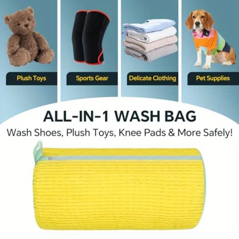Reusable laundry bags for mesh shoes, 2 pack, washable and dry sneakers safely in the machine, durable protection for gym and travel shoes