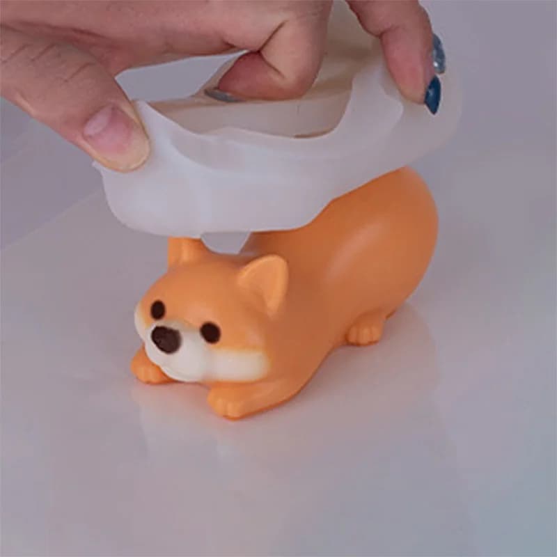 Butt-lifting Corgi Candle Silicone Mold Corgi Puppy Candle Mold DIY Handmade Aromatherapy Gypsum Epoxy Resin Soap Making Mould