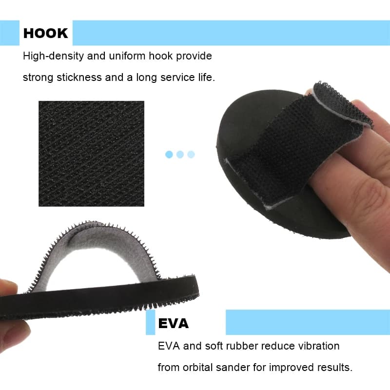 3/5/6Inch Hook and Loop EVA Sanding Disk 1Pcs for Grinding Car Hand Pad Crochet Loop Night Sanding Paint Preparation Surface