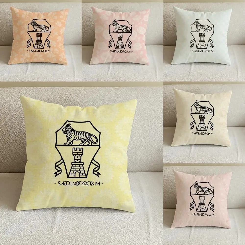 B-Brunello Cucinelli Cushion Cover Natural Linen Pillowcase Set, All-in-One Decor for Sofa, Bedroom & Chair