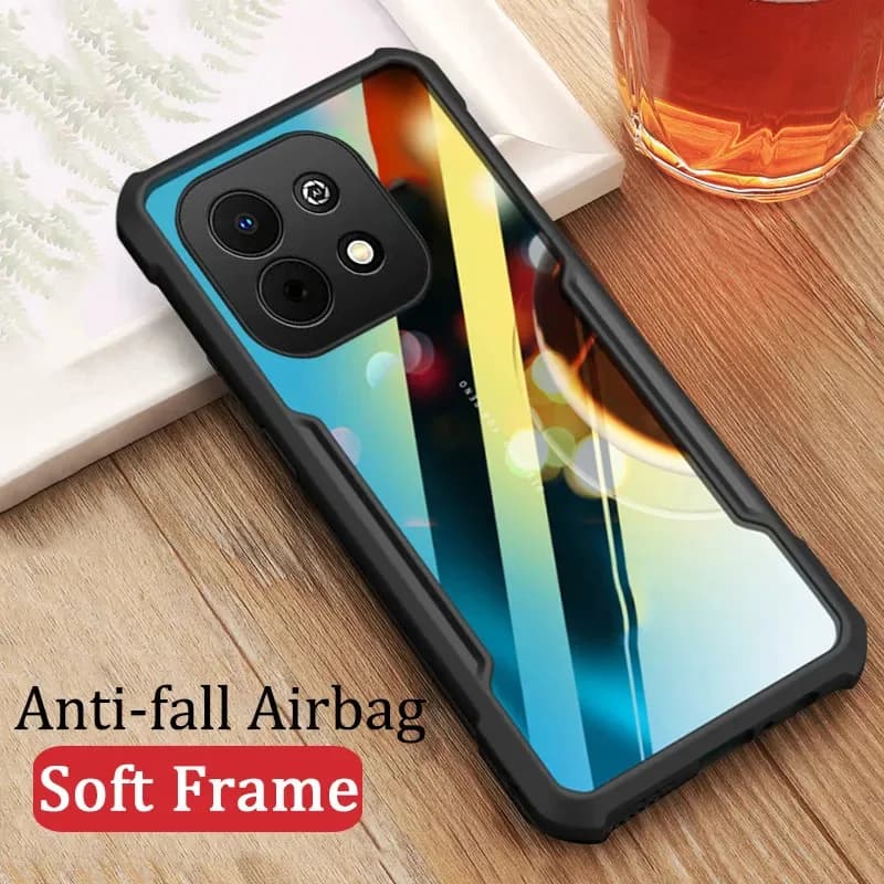 Phone Case For Huawei Nova Y74 Y73 Case Clear Plastic Airbag Shockproof Hard Shell For Huawei Nova Y74 Y73 Transparent Back Case