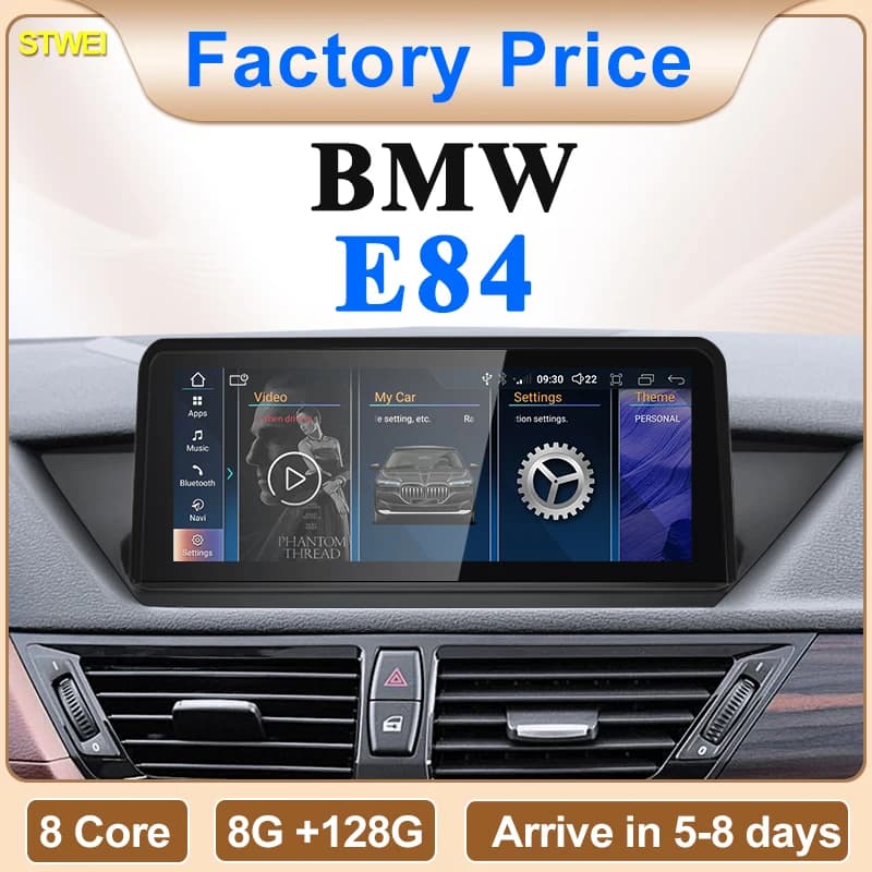 STWEI New ID6 ID7 ID8 UI Android System Wireless Carplay AUTO For BMW X1 E84 2012 2013 years GPS NAVI Readers Video for GPS Car NAVI