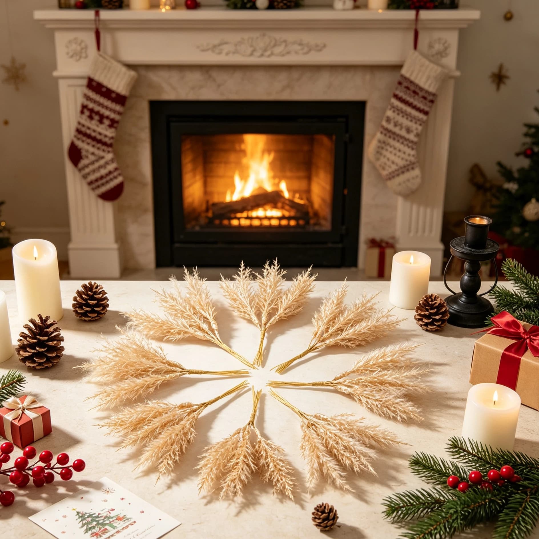 3/6pcs Artificial Plants Golden Silvery Fake Branch Halloween Christmas Tree Wreaths Home Box Accessories Wedding Arch Decora
