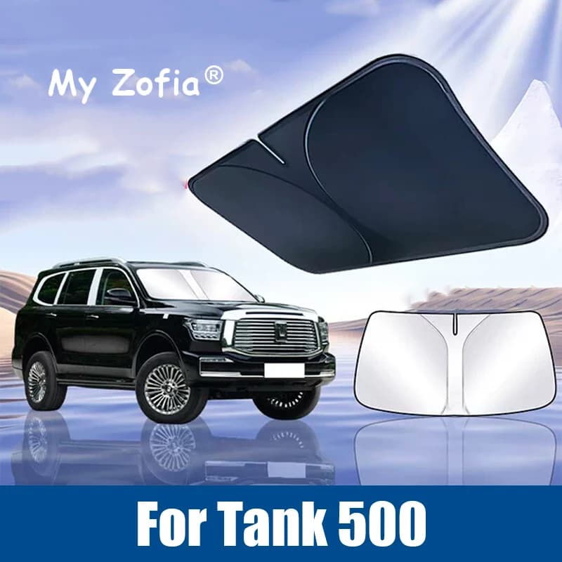 Auto Parabrezza Parasole Copertura Per Il Serbatoio 500 2024 2025 2026 Protezione Anti UV Pieghevole Finestra Anteriore Parasole Copertura Accessori