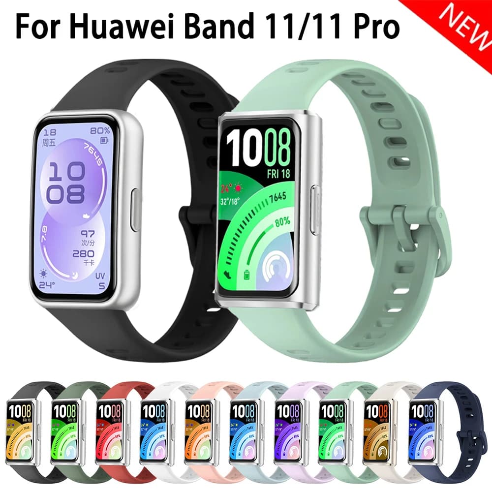 Cinturini in silicone ufficiali per Huawei Band 11 Accessori per smartwatch Bracciale sostitutivo originale 1:1 Correa Huawei Band 11 pro