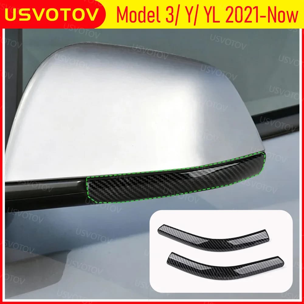For Tesla Model 3 YL Juniper Highland 2025-2020 2026 Anti-shocket for Mirror ABS Retrovisor, Wall decal Protective Anti-scratch