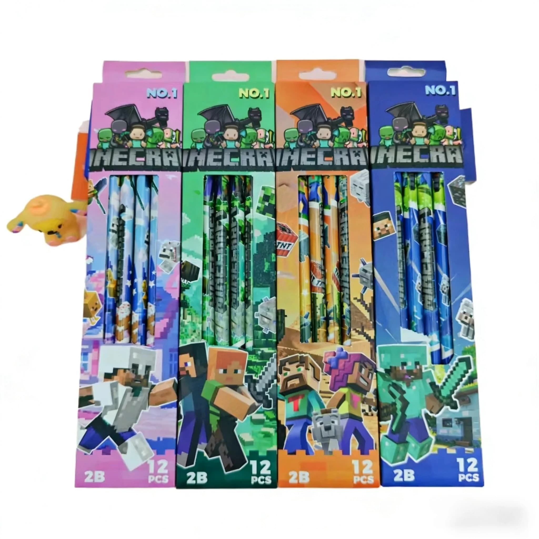 NOVITÀ Set di 4-12 Matite Senza Scatola, Alta Qualità Estetica, Matita MC 2B Speciale per Bambini, Regalo di Compleanno