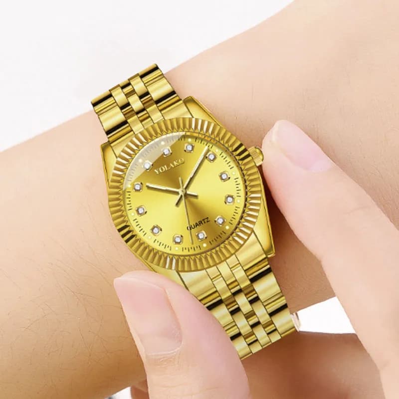 RXL Orologio da donna al quarzo di marca Orologio da donna regalo di San Valentino Orologi da polso da donna con diamanti Orologio in acciaio inossidabile