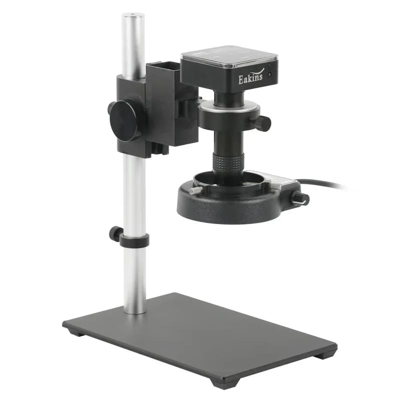48MP 4K Digitale HDMI USB Microscopio Fotocamera Touch Panel 1-130X C-Mount Obiettivo Infinity Distanza di lavoro per la riparazione del telefono Saldatura