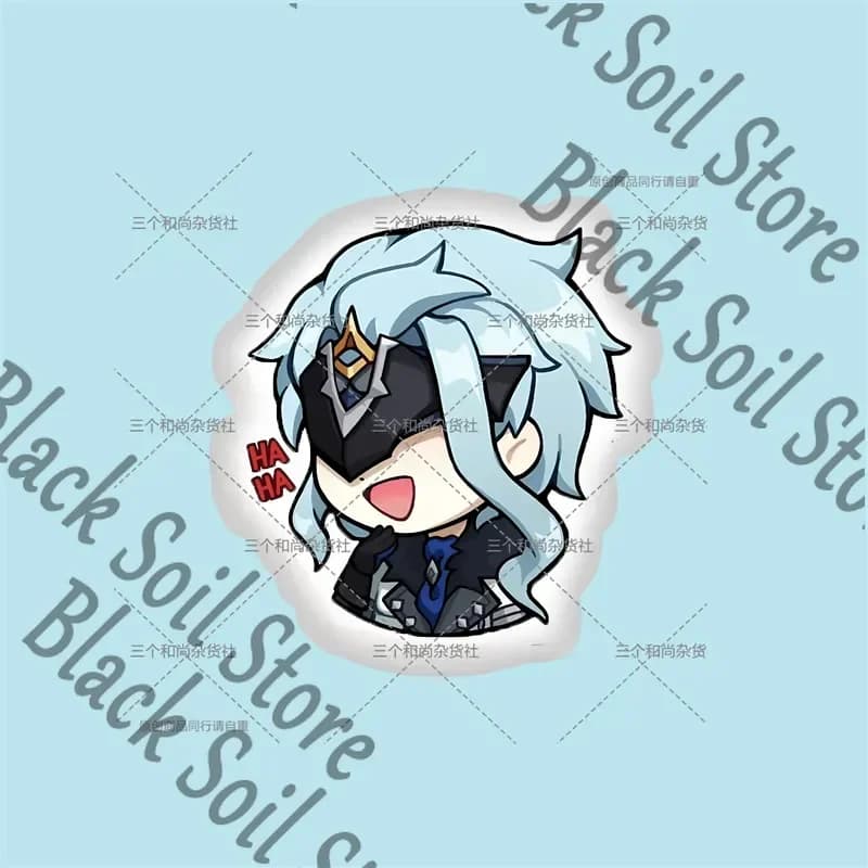 Game Genshin Impact II Dottore Cosplay Doujin Fluffy Maumet Puppet Hug Pillow Cartoon Cotton Backrest Cushion Ornament Cute Gift