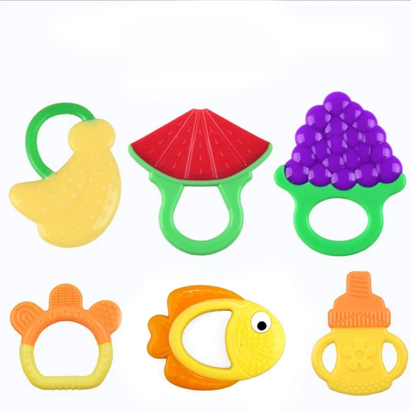 Spazzolino da denti per addestramento in silicone per bambini Sicuro Toddle Massaggiagengive Giocattoli da masticare Anello per dentizione Regalo da masticare per neonati