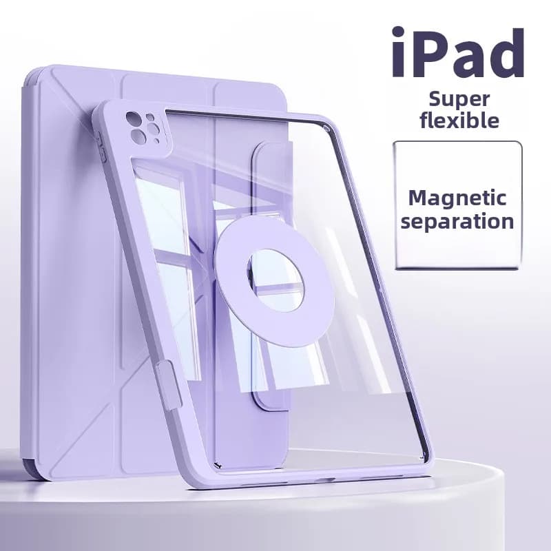 Custodia Magnetica Staccabile per iPad 7/8/9 Generazione 10.2 pollici, Air 11 pollici M2 M3, iPad Pro 11 M4 M5, iPad 10/11 Generazione A16