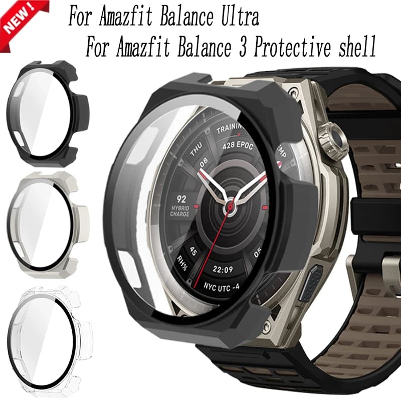 PC Case For Amazfit Balance Ultra Smartwatch High-definition Toughened film integrated protective shell For Amazfit Balance 3