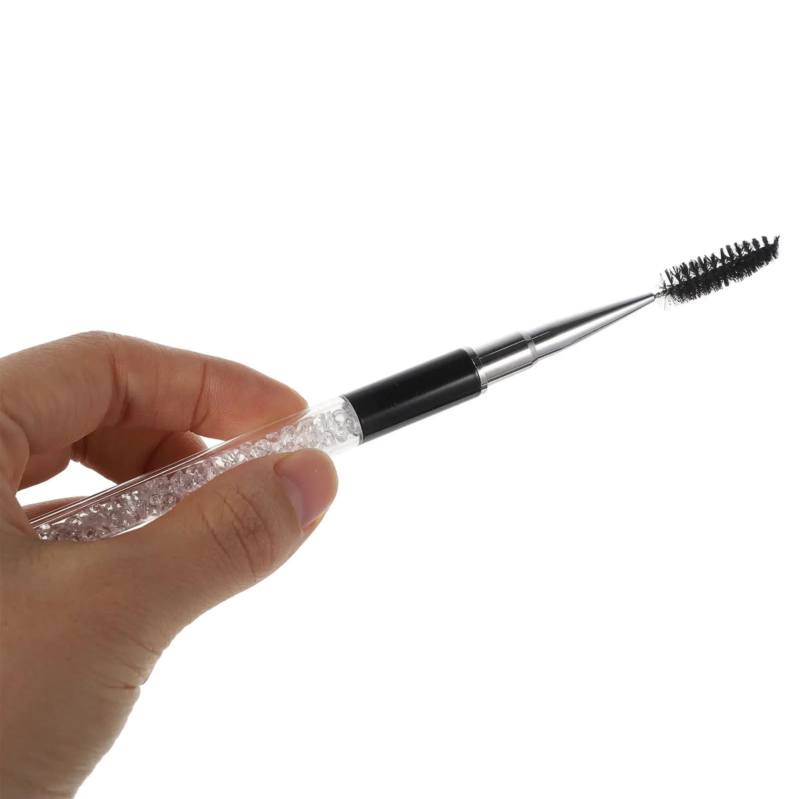 2 Pezzi Spazzola per Ciglia e Sopracciglia, Applicatore Mascara per Separazione Uniforme delle Ciglia, Styling Sopracciglia, Definizione Chiara delle Radici, Portatile