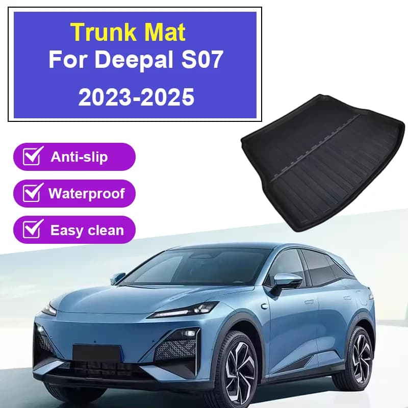 Auto Baule Posteriore Zerbino Per Deepal S7 Changan S07 2023 2024 2025 Bagagli Liner Vassoio Parti Impermeabile antiscivolo Vassoio Pavimento Pad Auto