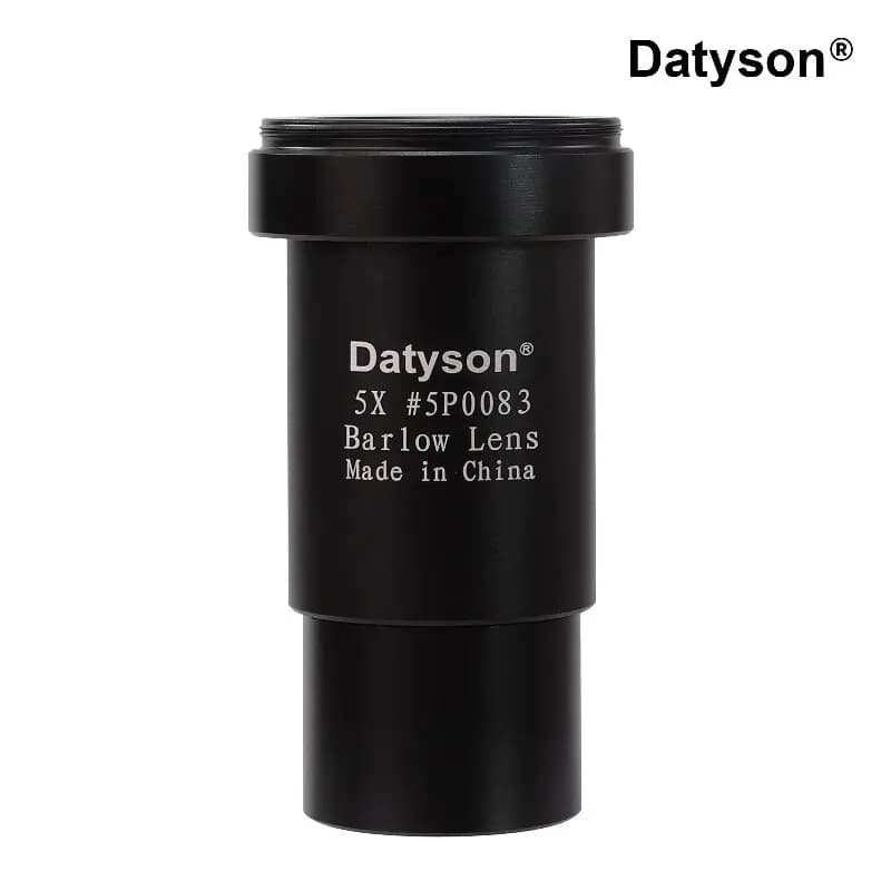 Lente Barlow Datyson 5X con attacco per fotocamera M42 (31,7 mm), compatibile con oculari per telescopi astronomici da 1,25 pollici e astrofotografia