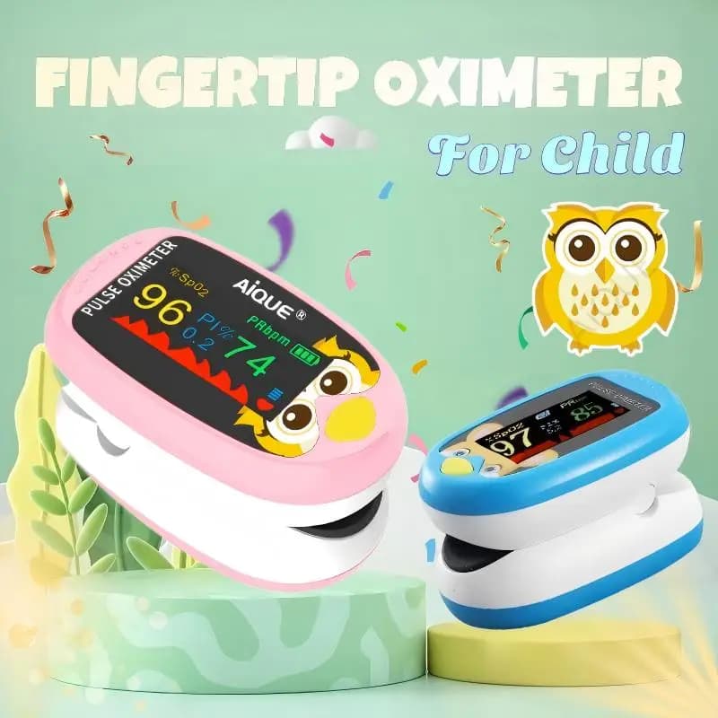 AiQUE Baby Diaper Pulse Oximeter Rechargeable Medical Oxygen saturation meter in the blood Children Oximeter SPO2