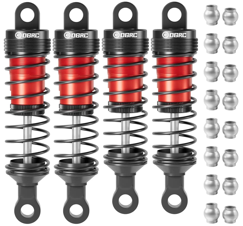 OGRC Ammortizzatore Olio in Alluminio Foro da 2,5 mm e 3 mm per 1/14 1/12 Wltoys 124008 144001 Vestito per 1/14 1/16 MJX 14301 14302 16207