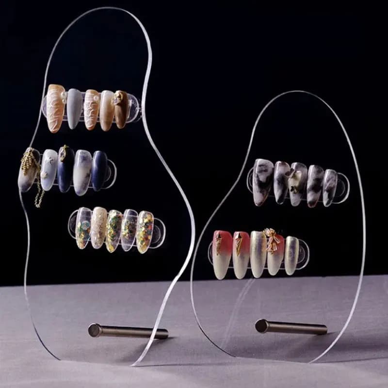 Tabellone per unghie tabellone da lavoro in stile giapponese irregolare per unghie campione modello di carta a colori di fascia alta