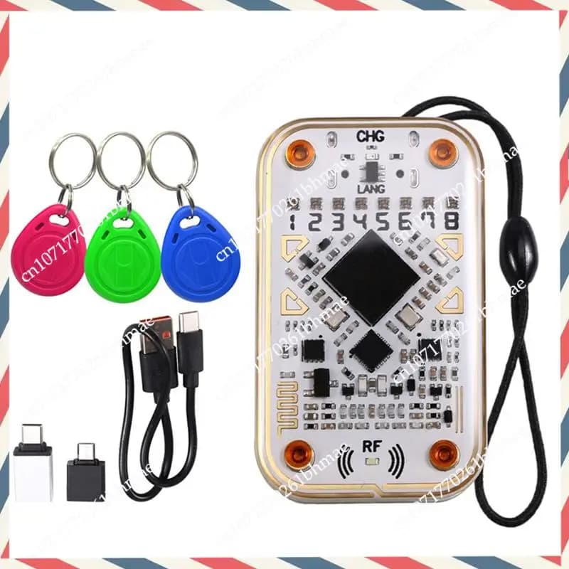 -A21Z Lettore di chip intelligenti Chameleon Ultra RFID + 3XT5577 Portachiavi Smart Card Emulatore 125K 13,56M Decodifica scheda NFC Lettura Writer
