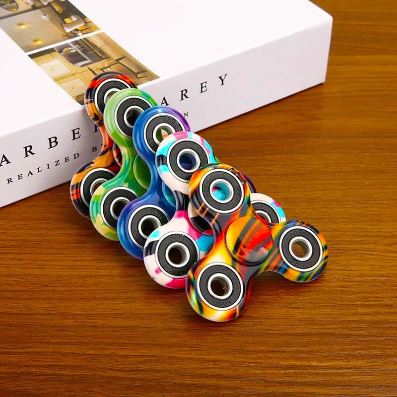 Spinner a mano colorato EDC Fidget Spinner Arcobaleno Spiner Giocattolo anti-ansia per Spinner Focus Allevia lo stress ADHD Finger Spinner