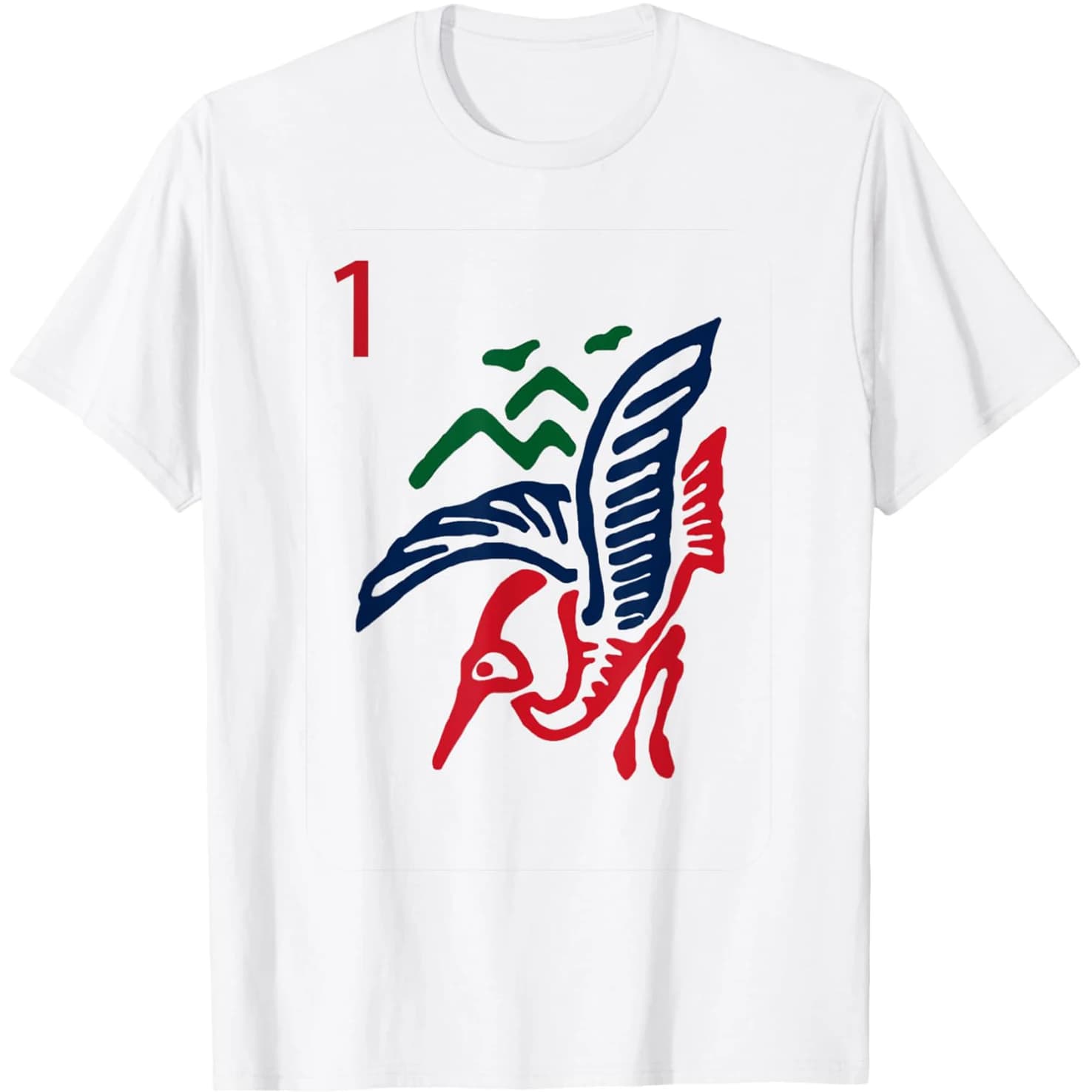 Chinese Mah Jong One Tile Mahjong Costume Funny Design T Shirts Humor Streetwear Tee Shirt Short Sleeve Unisex Loose Clothing