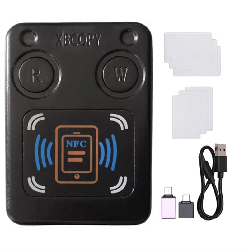 A92Z NFC RFID Smart Chip Card Reader Copiatrice + 3XCUID/UID Card IC 13.56Mhz ID 125K 250K 375K RFID Token Clone Duplicatore