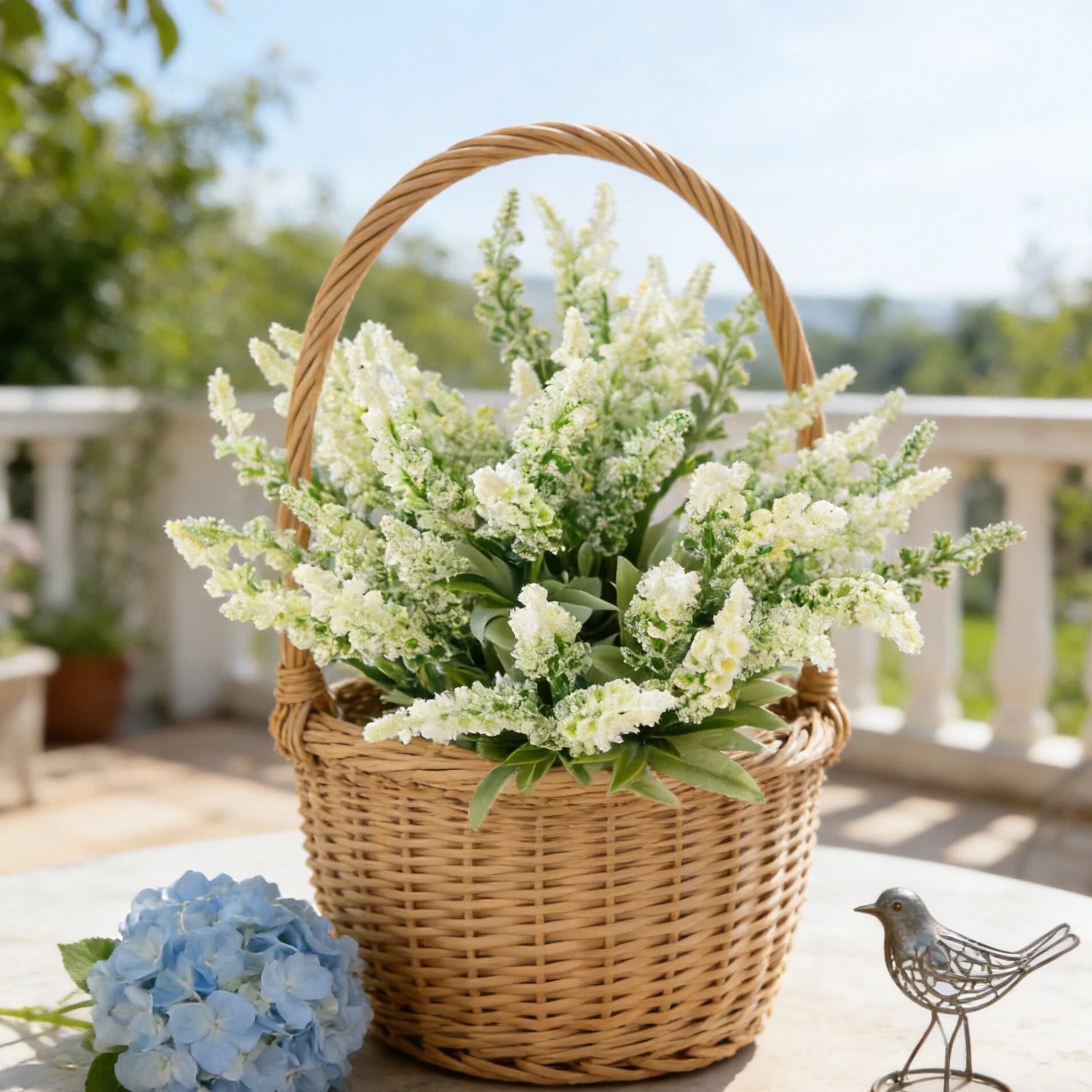 Artificial Lavender Foam Flowers Holidays Wedding Outdoor Garden Yard Rose Arch Vase Home Table Decoration Scrapbook Fake Plants