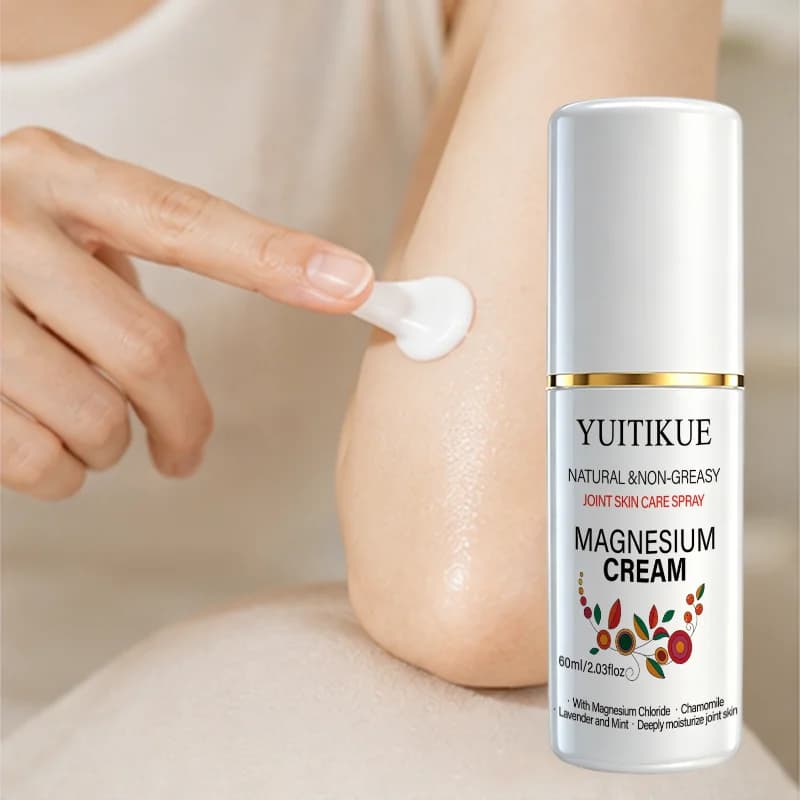 YUITIKUE Magnesium Cream Joint Skin Care Spray Non Greasy Fast Absorb Hydrate Joint Skin With Lavender Chamomile Mint 60ml
