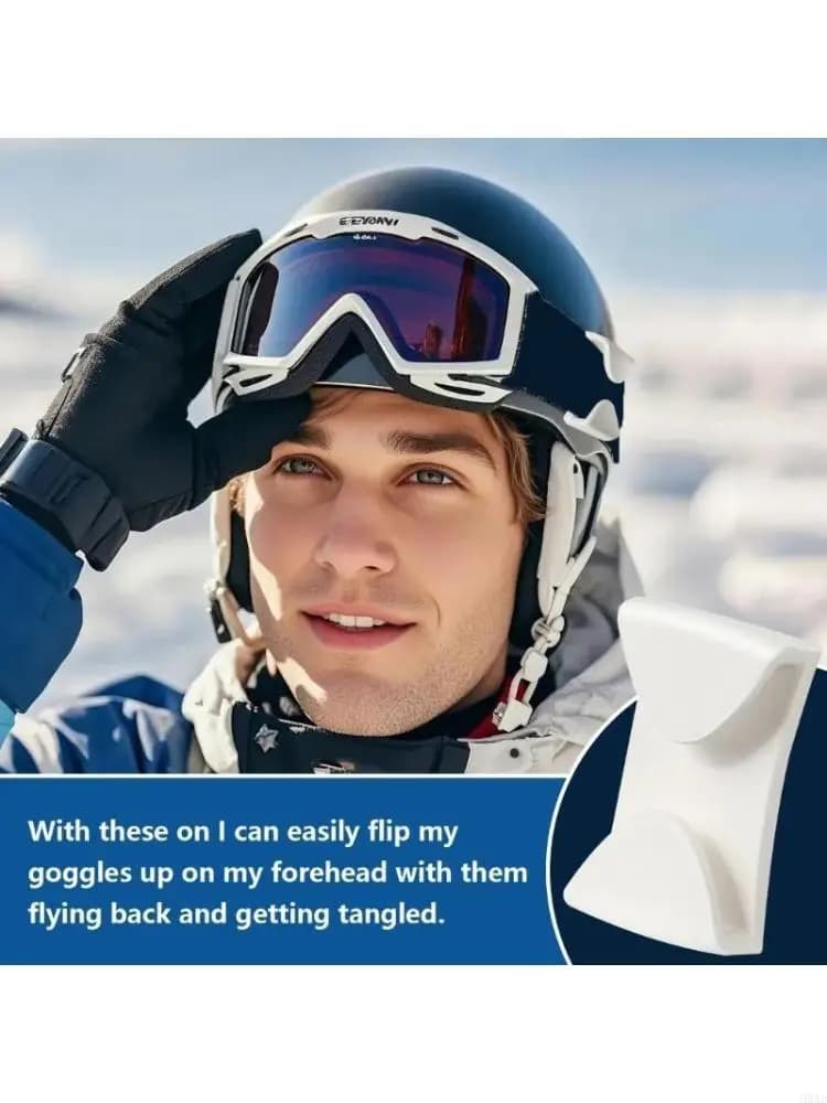 Secure Attachments Ski Goggles Clip Prevents Goggles from Falling Off During Skiing for a Safe and Enjoyable Experience