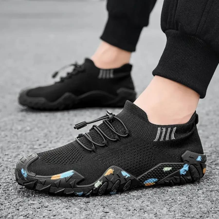 Scarpe sportive casual da uomo, scarpe da corsa comode, scarpe in maglia alla moda per studenti, scarpe casual di tendenza
