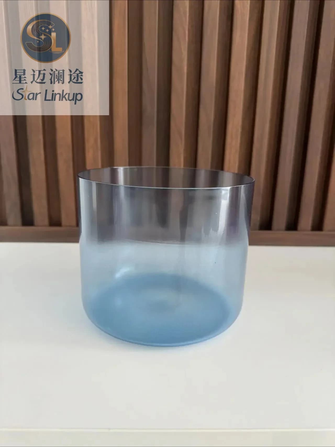 Star Linkup 6" Lake Blue Clear Alchemy Quartz Crystal Singing Bowl Sound Healing Instrument for Yoga Sound Bath Meditation Stress Relief Chakra Balancing Energy Cleansing