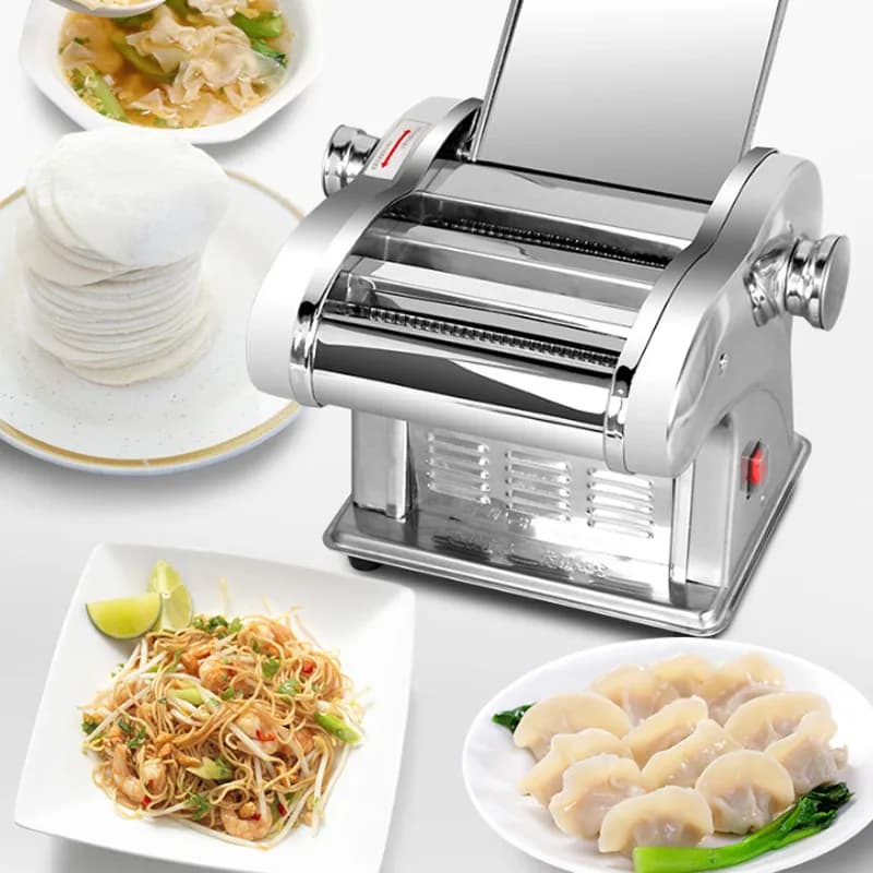 Macchina per Pasta in Acciaio Inox, Portatile per Uso Domestico, con Lame Diverse, Pressa per Impasto