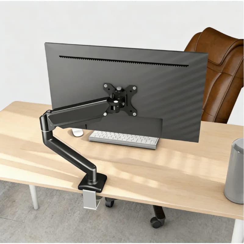 Universal Desk Support for Single Monitor, Adjustable, for Screens up to 32 Inches and 19,8 Libras, for Computer Monitor