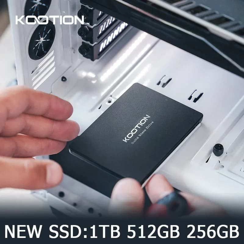 KOOTION Sata SSD 2TB 1TB 512GB 256GB 128GB SATA3 Unità a stato solido interna Disco rigido HDD da 2,5 pollici per laptop Desktop PC Server