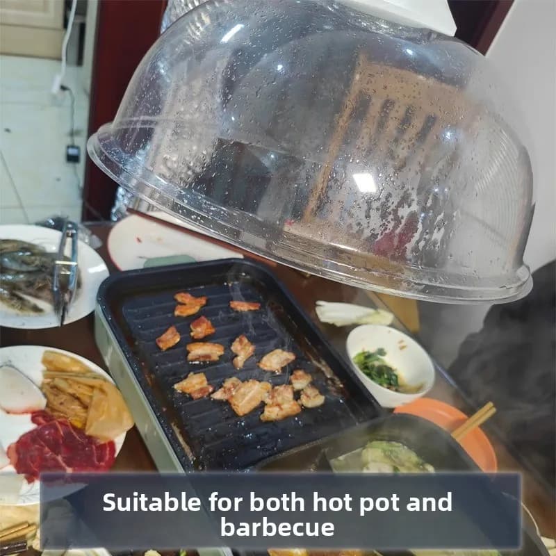 Assorbitore di fumo per barbecue portatile regolabile per ventilatore da cucina per ristorante con pentola calda per barbecue coreano da tavolo interno